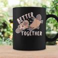 Better Together バレンタインデー カモノハシ カップル ラブ ハッピー コーヒーマグ ギフトのアイデア