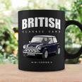 British Classic Car ダークブルー ミニスポーツカー コーヒーマグ ギフトのアイデア