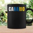 Canario Bandera Islas Canarias Canarias Bandera Taza de café Ideas de regalos