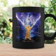 Cat Merch おかしな猫 稲妻 サンダーボルト オン マウンテン コーヒーマグ ギフトのアイデア