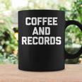 Coffee & Records 面白いビニールレコードコレクターミュージック コーヒーマグ ギフトのアイデア