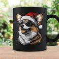 Corgi サンタハット 面白い かわいい 犬 ママ お父さん クリスマス 長袖tシャツ コーヒーマグ ギフトのアイデア