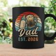 Dad Est 2026 年のパパ 初めての父の日 若いパパ 新しいパパ コーヒーマグ ギフトのアイデア