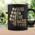 Dibs On The Bass Player ギターミュージシャン コーヒーマグ ギフトのアイデア