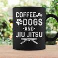 Divertidos Perros De Café Jiu Jitsu Y Artes Marciales Jiu Taza de café Ideas de regalos