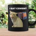 I Eat Cement Cursed Cat Weirdpecific Meme コーヒーマグ ギフトのアイデア