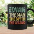 Edwin The Man The Myth The Legend シャツ ファーストネーム Edwin コーヒーマグ ギフトのアイデア