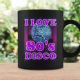 Me Encanta La Música Disco Retro Disco De Los 80 Taza de café Ideas de regalos