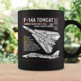 F-14 Tomcat Us American Carrier航空機 ブループリント コーヒーマグ ギフトのアイデア