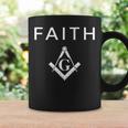 Faith フリーメイソン スクエアとコンパス フリーメイソン コーヒーマグ ギフトのアイデア