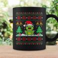 Frog Wearinganta Hat Christmas Lights Xmas Frog コーヒーマグ ギフトのアイデア