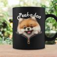 Peek-A-Boo ポメラニアン コーヒーマグ ギフトのアイデア