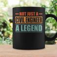 Quote Retro Civil Engineer コーヒーマグ ギフトのアイデア