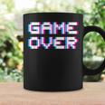 Game Over 8Bit ゲームオーバー 8ビットピクセル レトロヴィンテージビデオゲームグラフィック ゲーマー コーヒーマグ ギフトのアイデア