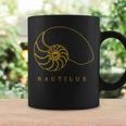 Golden Nautilus シェルtシャツ 海洋自然愛好家向け コーヒーマグ ギフトのアイデア
