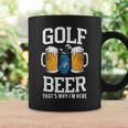 Golf And Beer That's Why I'm Here ゴルフ ビールを飲む人 コーヒーマグ ギフトのアイデア