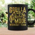 Gorilla Mode ワークアウト チーム ダンベル ビースト ジム フィットネス ゴールド コーヒーマグ ギフトのアイデア