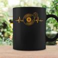 Gran Disco Deinilo Heartbeat Diseño Tocadiscos Dj Taza de café Ideas de regalos