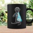Gray Great Dane Tattoos I Love Dad Sitting Father's Day Coffee Mug Gifts ideas