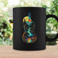 Guitar Lake Reflections Forest Pine Tree Moon Camp Guitarist Coffee Mug Gifts ideas