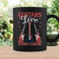 Guitars ストリングチーズ エレキギター付き コーヒーマグ ギフトのアイデア