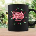 Happy Holiday And Merry Christmas Quote Festive Greetings コーヒーマグ ギフトのアイデア