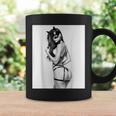 Hot Girl On 男性用 セクシー バッド キティ ピンナップガール B&W コーヒーマグ ギフトのアイデア