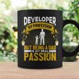 Informático Código Papa Padre Hacker Nerd Programador Taza de café Ideas de regalos