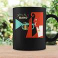 Jazz Music Player スイング バンド レトロ ヴィンテージ 70年代 コーヒーマグ ギフトのアイデア
