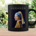 Johannesermeer アーティスト向け 真珠のイヤリングを持つ少女 コーヒーマグ ギフトのアイデア