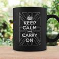 Keep Calm And Carry On 落ち着いてキャリーオン 英国の輪郭の旗 コーヒーマグ ギフトのアイデア