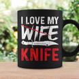 メンズ Knife Collector I Love My Wife ナイフ コーヒーマグ ギフトのアイデア