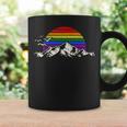 Lgbtq レインボー 山 サンセット ヴィンテージ コーヒーマグ ギフトのアイデア