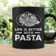 Life Is Better With パスタ スパゲッティ イタリア料理好き コーヒーマグ ギフトのアイデア