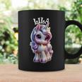 Lila かわいいユニコーンデザイン 女の子用 名前 Lila コーヒーマグ ギフトのアイデア