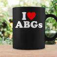 I Love Abgs I Heart Abg おもしろい アジアの赤ちゃん 女の子 恋人 コーヒーマグ ギフトのアイデア