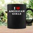 I Love American Girls I Heart American Girls コーヒーマグ ギフトのアイデア