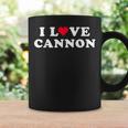 I Love Cannon マッチング ガールフレンド&ボーイフレンド キャノン名 コーヒーマグ ギフトのアイデア