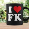 I Love Fk Initials I Heart FK First Last Name F K コーヒーマグ ギフトのアイデア