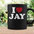 I Love Jay I Heart Jay レッドハート コーヒーマグ ギフトのアイデア