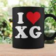 I Love Xg Initials I Heart XG First Last Name X G コーヒーマグ ギフトのアイデア