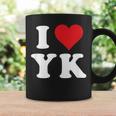 I Love Yk Initials I Heart YK First Last Name Y K コーヒーマグ ギフトのアイデア