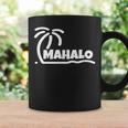 Mahalo サンクス ハワイ ヤシの木 ビーチ ホリデーギフト サンサーフ コーヒーマグ ギフトのアイデア