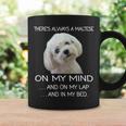 Maltese Puppy Is On My Mind 面白い犬のオーナーデザイン コーヒーマグ ギフトのアイデア
