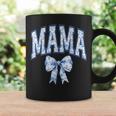 Mama Coquette Toile Blue Bow Floral Family Matching Coffee Mug Gifts ideas
