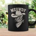 Meowdy Cat Cowboy Western Graphic Cat Lady Cat Dad Coffee Mug Gifts ideas