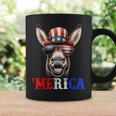 Merica Mule Donkey Patriotic 4Th Of July 面白い キッズ メンズ レディース コーヒーマグ ギフトのアイデア