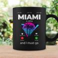 Miami Is Calling & I Must Go Illustration Graphic s コーヒーマグ ギフトのアイデア