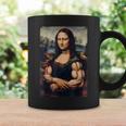 Mona Lisa 上腕二頭筋 ボディービル ジム ワークアウト 面白い モナリザ コーヒーマグ ギフトのアイデア