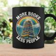 More Books Less People Book Lover Bookworm リーディングブック コーヒーマグ ギフトのアイデア